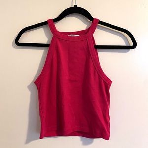 Zara Dark Pink Crop Top